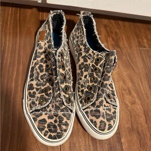 Blowfish Women's Animal Print Slip-On Sneakers